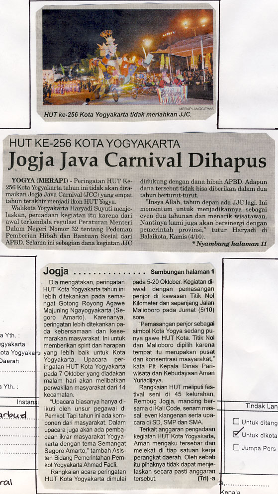 Kliping jogja terbaru